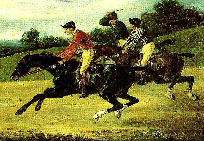 charles emile callande course de chevaux montes china oil painting image